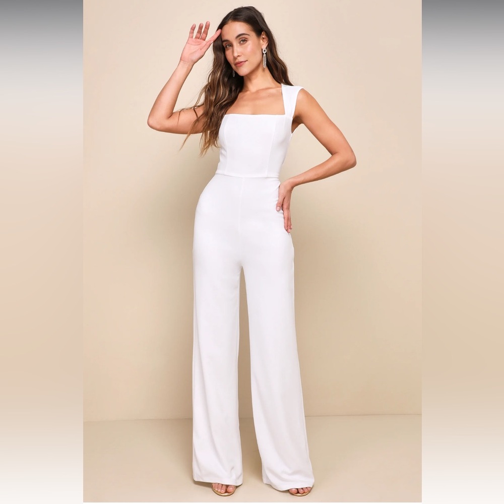 XS White jumpsuit